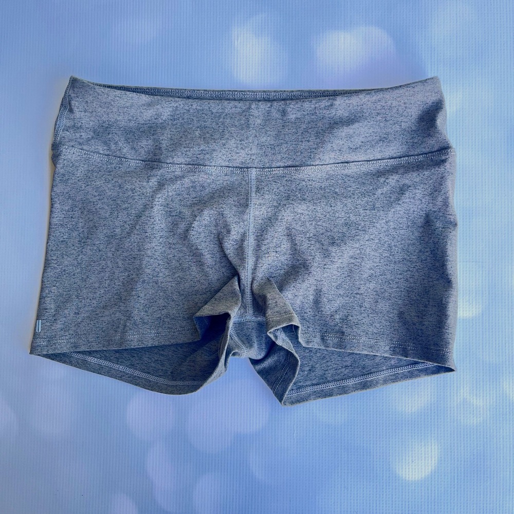 NOBULL Womens‎ Heather Grey Compression Training Shorts Size Medium Made in USA
